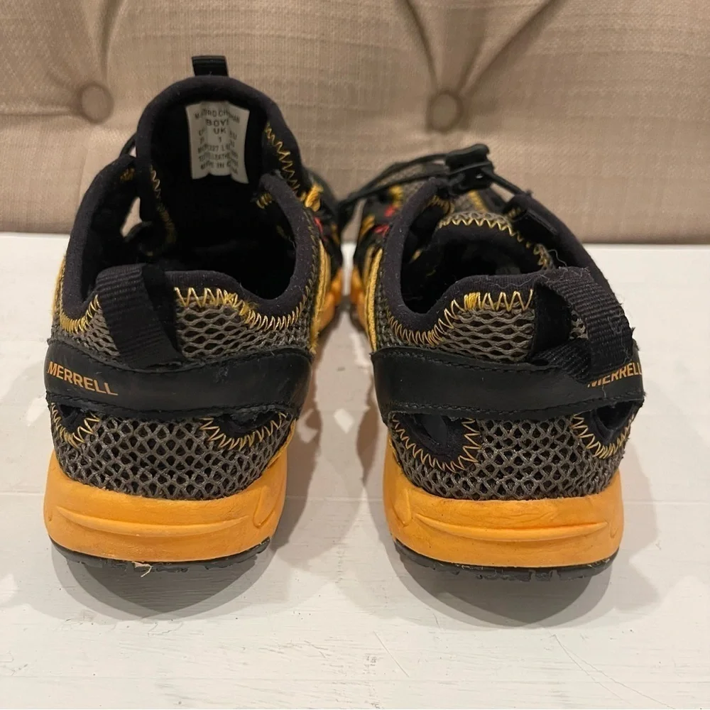 Merrell Water Sandals Kids 2M Hydro Choprock Black Yellow waterproof Hiking